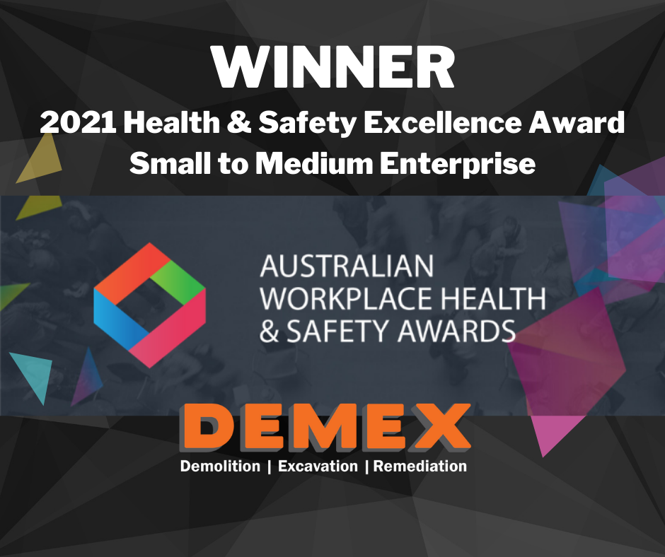 Demex win Australian Workplace Health and Safety Excellence Award 2021
